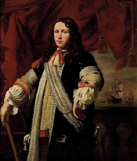 Ferdinand bol Portrait of Engel de Ruyter (1649-1683). Norge oil painting art